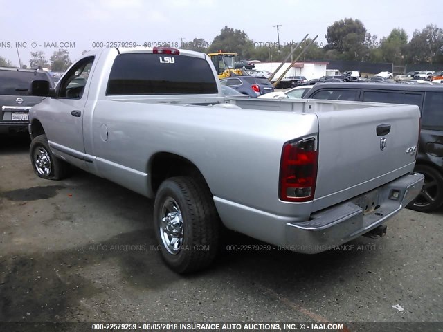 3D7KU26603G767549 - 2003 DODGE RAM 2500 ST/SLT 银色 照片 3