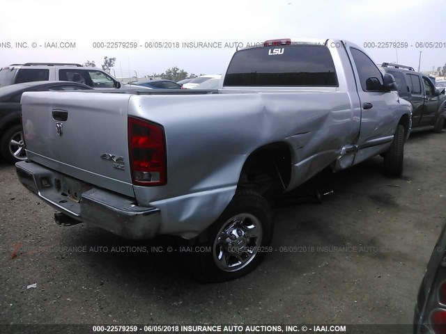 3D7KU26603G767549 - 2003 DODGE RAM 2500 ST/SLT SILVER photo 4