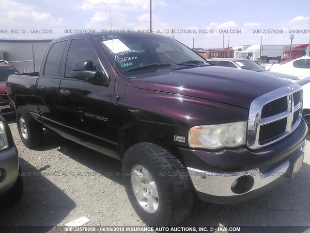 1D7HU18D95S258250 - 2005 DODGE RAM 1500 ST/SLT PURPLE photo 1