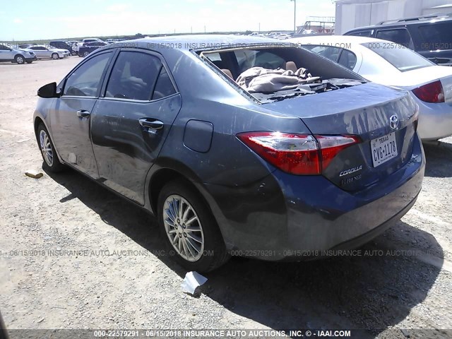 5YFBURHE1EP017209 - 2014 TOYOTA COROLLA L/LE/LE PLS/PRM/S/S PLS GRAY photo 3