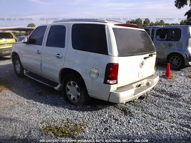 1GYEC63TX3R206510 - 2003 CADILLAC ESCALADE LUXURY أبيض صورة 3
