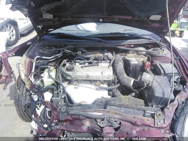 4B3AG42G54E133704 - 2004 DODGE STRATUS SXT MAROON photo 10