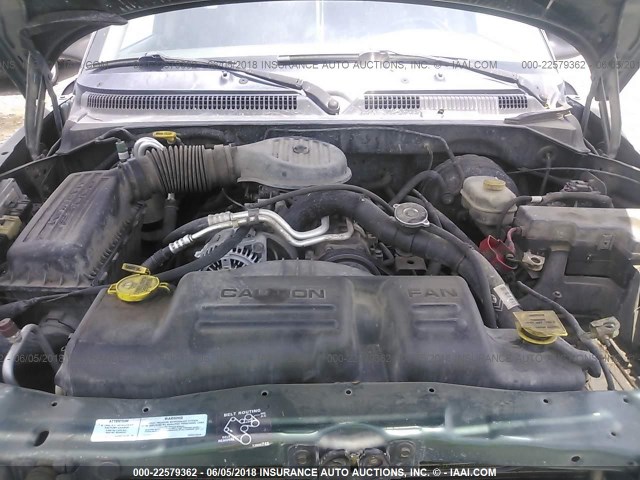 1B7GL22X51S113251 - 2001 DODGE DAKOTA GRAY photo 10