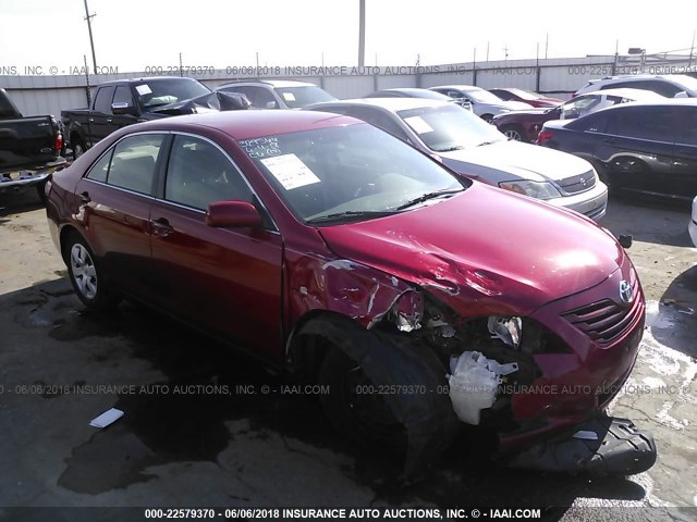 4T1BE46K87U091320 - 2007 TOYOTA CAMRY NEW GENERAT CE/LE/XLE/SE RED photo 1