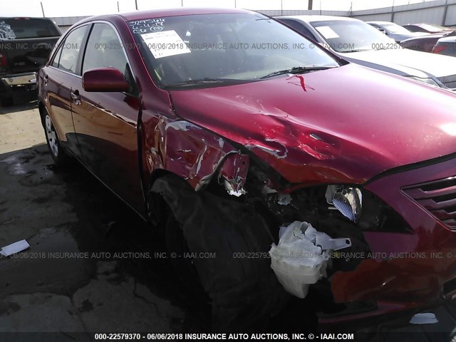 4T1BE46K87U091320 - 2007 TOYOTA CAMRY NEW GENERAT CE/LE/XLE/SE RED photo 6