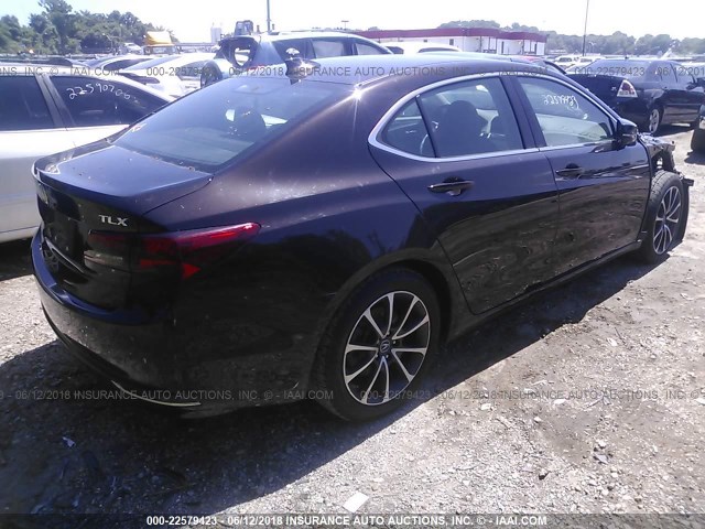 19UUB2F53FA013016 - 2015 ACURA TLX TECH BROWN photo 4
