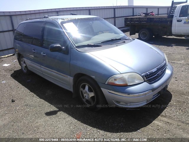 2FMDA5347YBC17741 - 2000 FORD WINDSTAR SEL BLUE photo 1