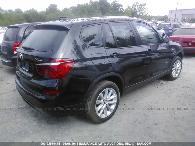 5UXWX9C55H0D98109 - 2017 BMW X3 XDRIVE28I BLACK photo 4