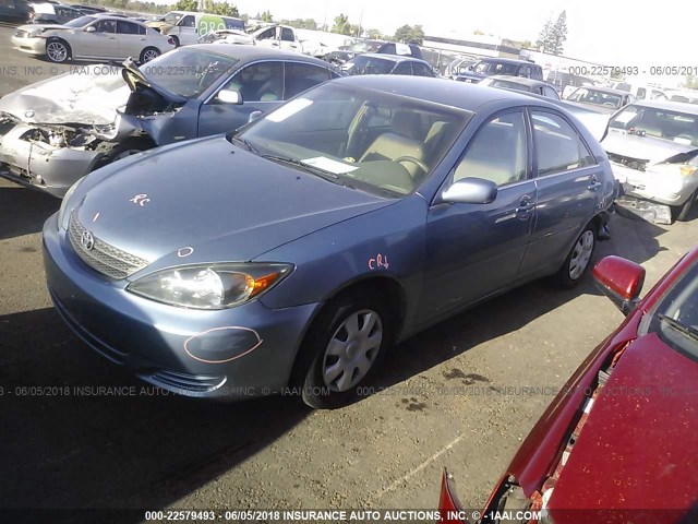 4T1BE32K52U519515 - 2002 TOYOTA CAMRY LE/XLE/SE 蓝色 照片 2