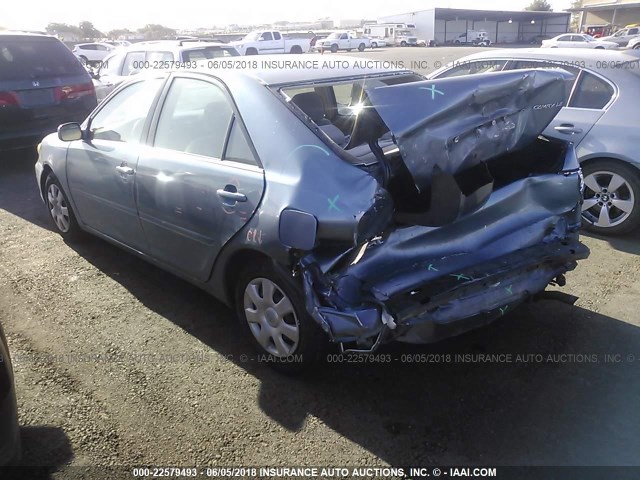 4T1BE32K52U519515 - 2002 TOYOTA CAMRY LE/XLE/SE 蓝色 照片 3