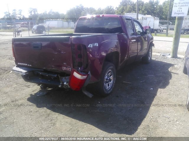 2GTEK19C671583546 - 2007 GMC NEW SIERRA K1500 BURGUNDY photo 4