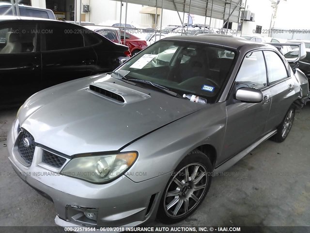 JF1GD70656L515072 - 2006 SUBARU IMPREZA WRX STI SILVER photo 2