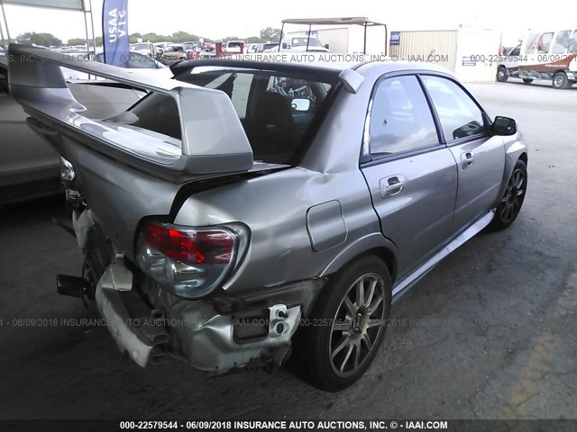 JF1GD70656L515072 - 2006 SUBARU IMPREZA WRX STI SILVER photo 4