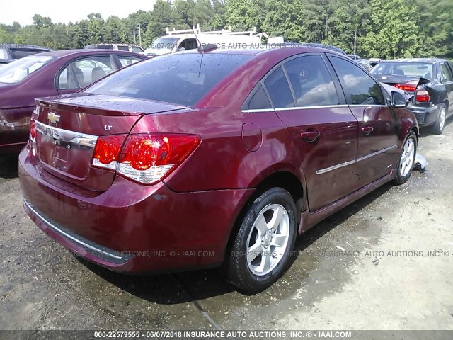 1G1PE5SB1G7182667 - 2016 CHEVROLET CRUZE LIMITED LT BURGUNDY photo 4