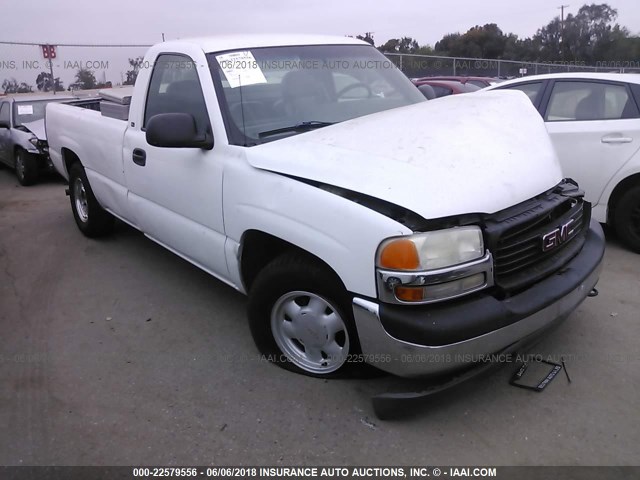 1GTEC14V71E127552 - 2001 GMC NEW SIERRA C1500 WHITE photo 1