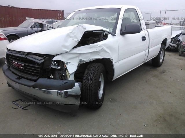 1GTEC14V71E127552 - 2001 GMC NEW SIERRA C1500 WHITE photo 2