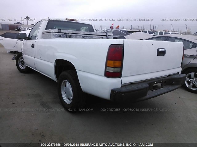 1GTEC14V71E127552 - 2001 GMC NEW SIERRA C1500 WHITE photo 3