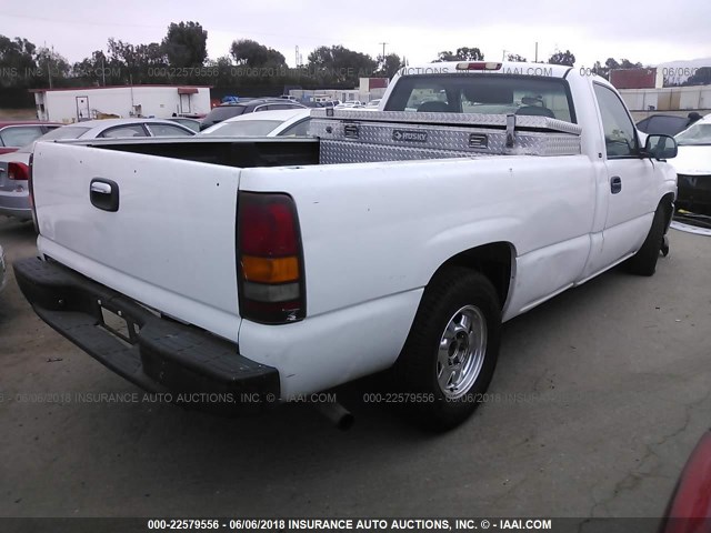 1GTEC14V71E127552 - 2001 GMC NEW SIERRA C1500 WHITE photo 4