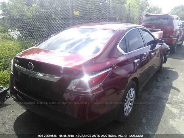 1N4AL3APXFN392477 - 2015 NISSAN ALTIMA 2.5/S/SV/SL RED photo 4