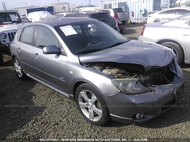 JM1BK143561474980 - 2006 MAZDA 3 HATCHBACK SILVER photo 1