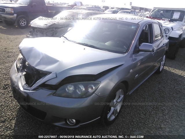 JM1BK143561474980 - 2006 MAZDA 3 HATCHBACK SILVER photo 2