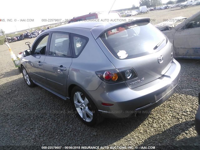 JM1BK143561474980 - 2006 MAZDA 3 HATCHBACK SILVER photo 3