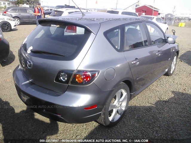 JM1BK143561474980 - 2006 MAZDA 3 HATCHBACK SILVER photo 4