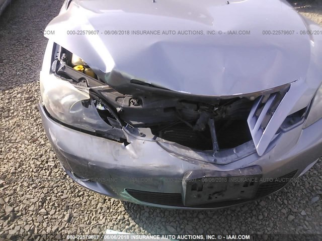 JM1BK143561474980 - 2006 MAZDA 3 HATCHBACK SILVER photo 6