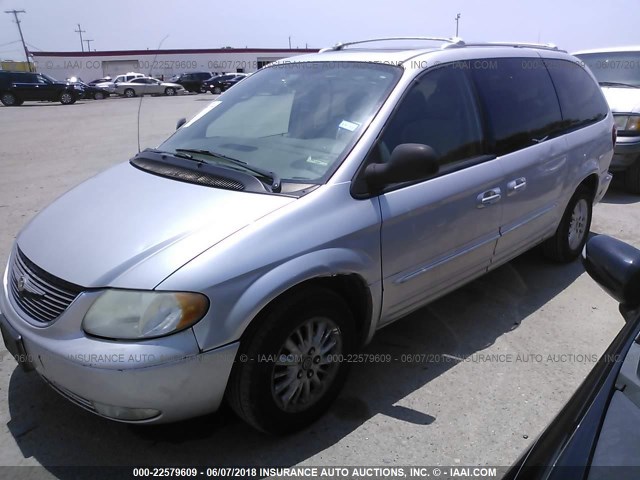 2C8GP64L93R384872 - 2003 CHRYSLER TOWN & COUNTRY LIMITED SILVER photo 2