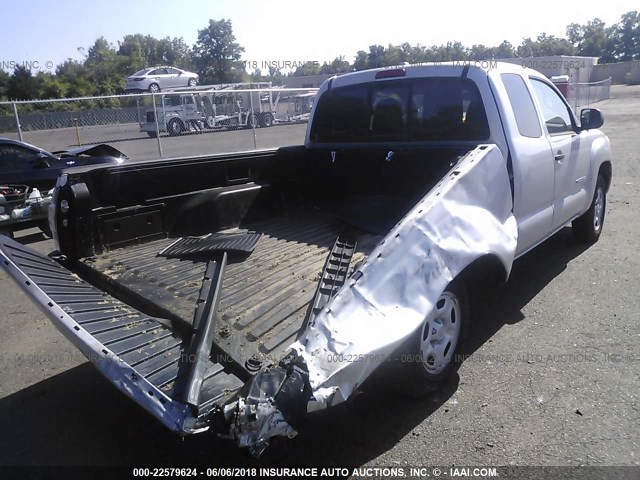 5TETX4CN0AZ702246 - 2010 TOYOTA TACOMA ACCESS CAB Silber Foto 4