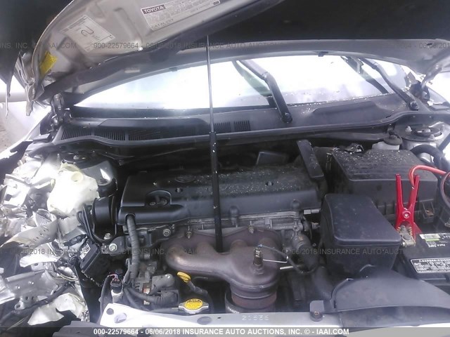 4T4BE46KX9R122477 - 2009 TOYOTA CAMRY SE/LE/XLE SILVER photo 10