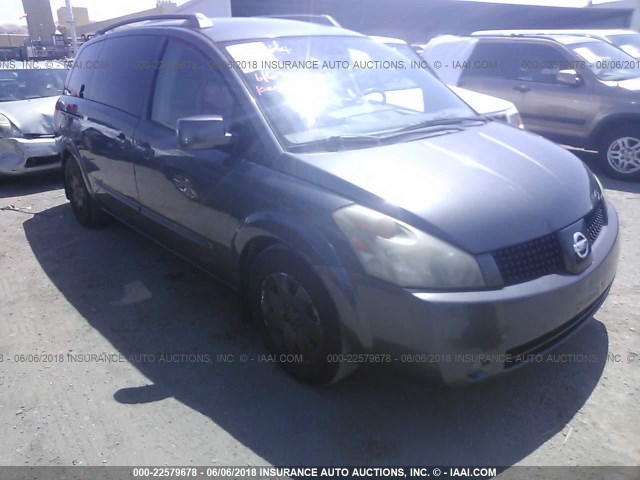 5N1BV28U75N101815 - 2005 NISSAN QUEST S/SE/SL GRAY photo 1