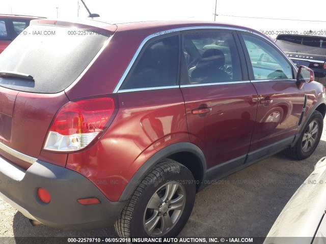 3GSCL33PX8S729968 - 2008 SATURN VUE XE RED photo 4