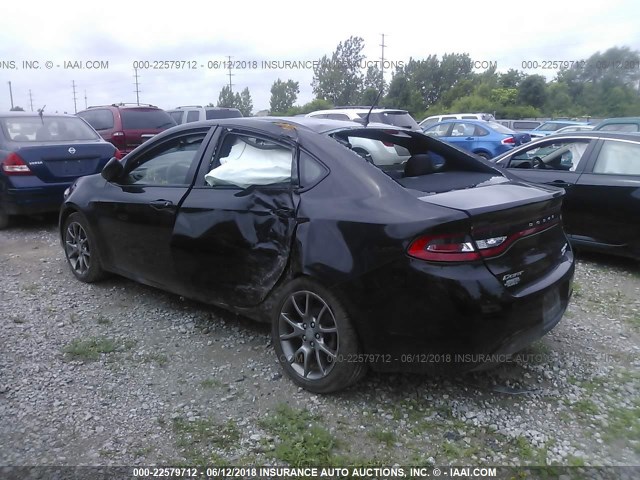 1C3CDFBB7ED913796 - 2014 DODGE DART SXT BLACK photo 3