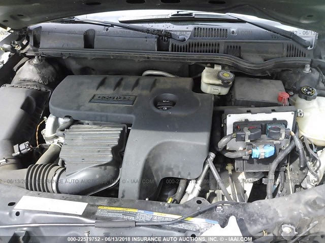 1G8AJ52FX5Z111281 - 2005 SATURN ION LEVEL 2 SILVER photo 10
