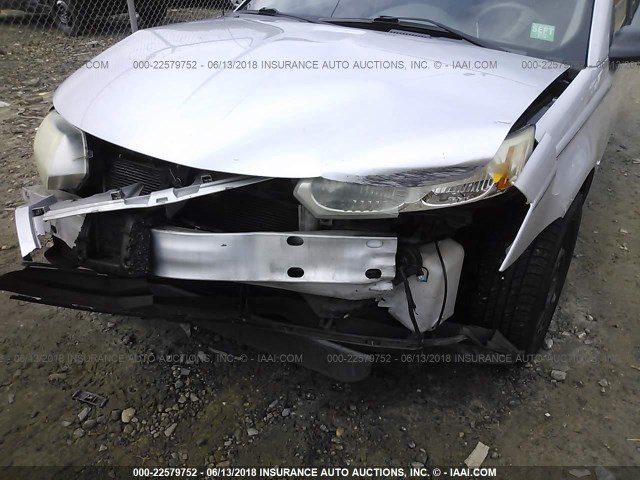 1G8AJ52FX5Z111281 - 2005 SATURN ION LEVEL 2 SILVER photo 6