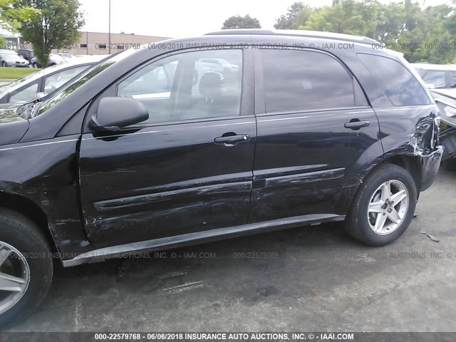 2CNDL73F556104236 - 2005 CHEVROLET EQUINOX LT BLACK photo 6