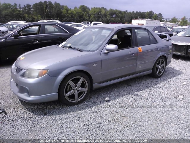 JM1BJ227130644834 - 2003 MAZDA PROTEGE SPEED GRAY photo 2