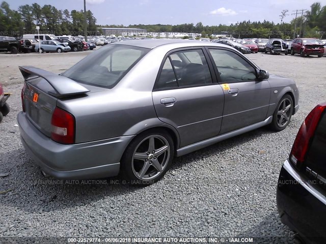 JM1BJ227130644834 - 2003 MAZDA PROTEGE SPEED GRAY photo 4