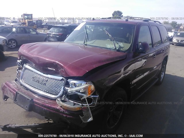 1GKEK63U25J118316 - 2005 GMC YUKON DENALI RED photo 2