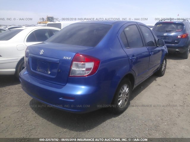 JS2YC5A36C6301430 - 2012 SUZUKI SX4 LE BLUE photo 4