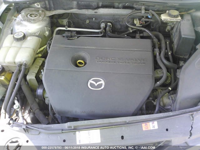 JM1BK32F881107308 - 2008 MAZDA 3 I SILVER photo 10