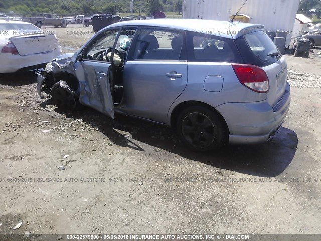 2T1KR32E33C016972 - 2003 TOYOTA COROLLA MATRIX XR Light Blue photo 3