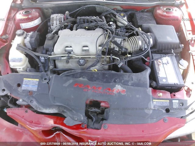 1G2NW12EX5M172673 - 2005 PONTIAC GRAND AM GT RED photo 10