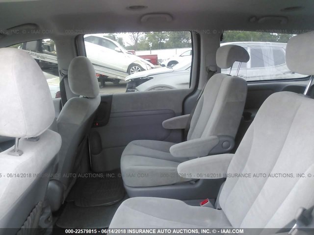 KNDMB233386241136 - 2008 KIA SEDONA EX/LX WHITE photo 8