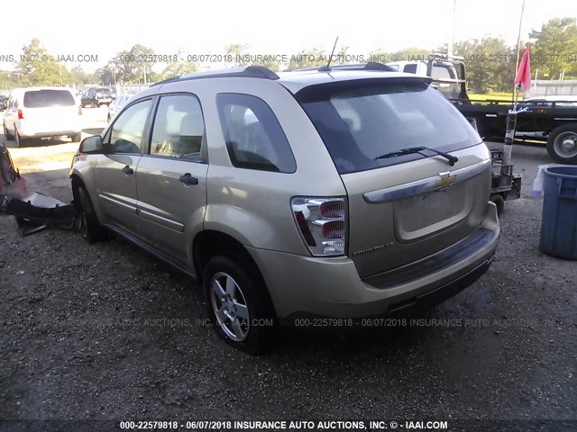 2CNDL13F686349418 - 2008 CHEVROLET EQUINOX LS GOLD photo 3