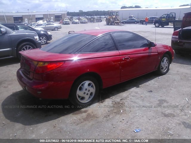 1G8ZY12762Z163518 - 2002 SATURN SC2 RED photo 4
