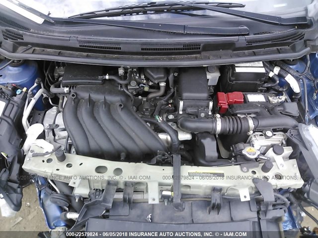 3N1CE2CP7GL359431 - 2016 NISSAN VERSA NOTE S/S PLUS/SV/SL/SR BLUE photo 10