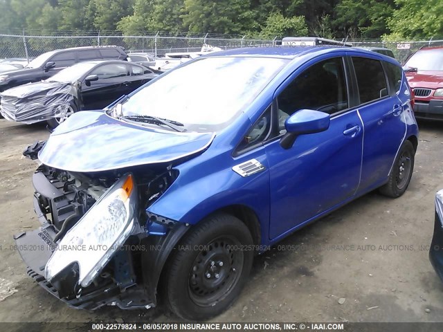 3N1CE2CP7GL359431 - 2016 NISSAN VERSA NOTE S/S PLUS/SV/SL/SR BLUE photo 2