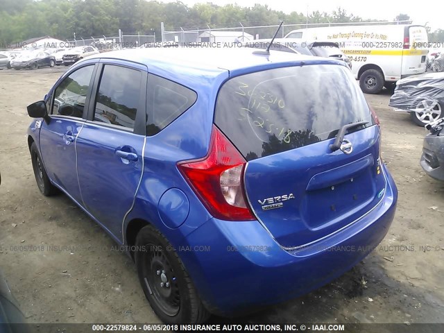 3N1CE2CP7GL359431 - 2016 NISSAN VERSA NOTE S/S PLUS/SV/SL/SR BLUE photo 3